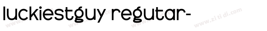 luckiestguy regutar字体转换
